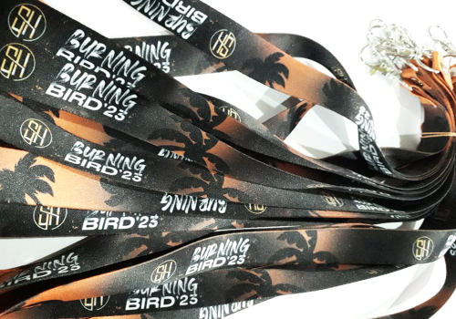 Custom-printed ID lanyards and neck cords using sublimation technology by RSB Multishop, Sri Lanka.
