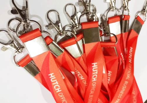 Custom-printed ID lanyards and neck cords using sublimation technology by RSB Multishop, Sri Lanka.